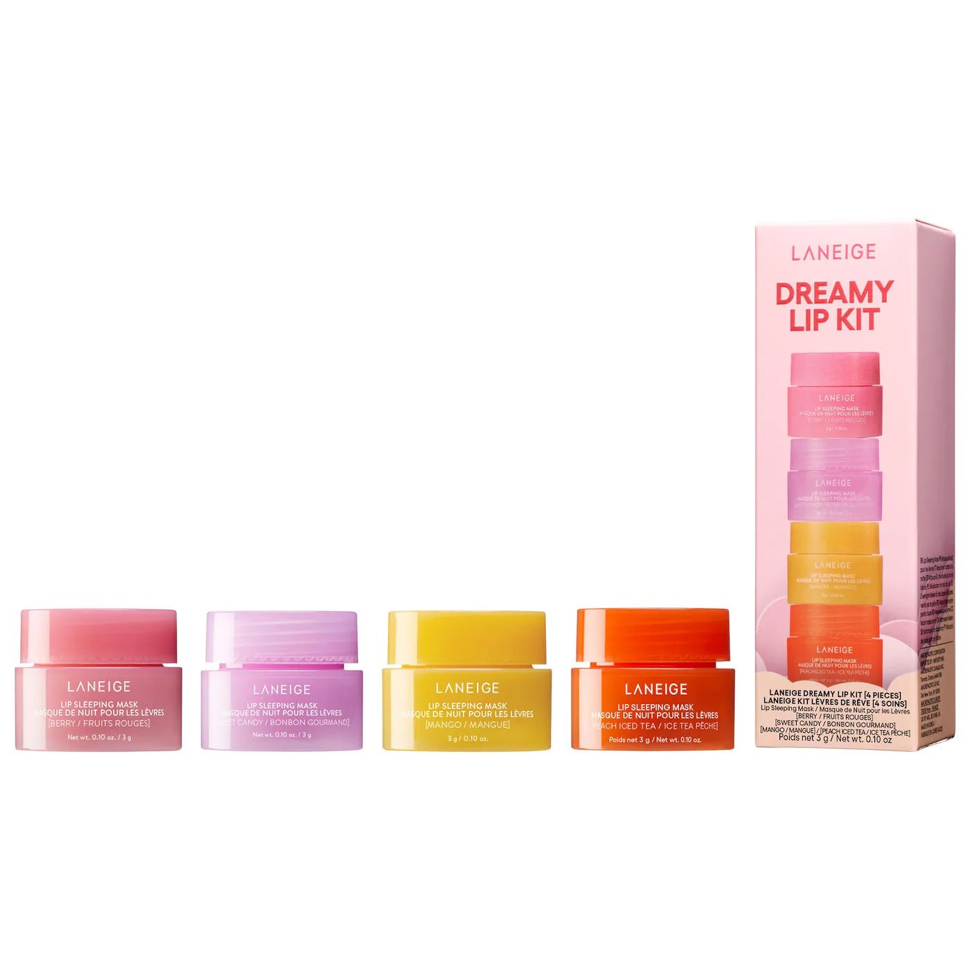 Imagen de Mini Lip Sleeping Mask Intense Hydration with Vitamin C original de Laneige, maquillaje tipo Lip Balm, disponible en The Good Girl El Salvador