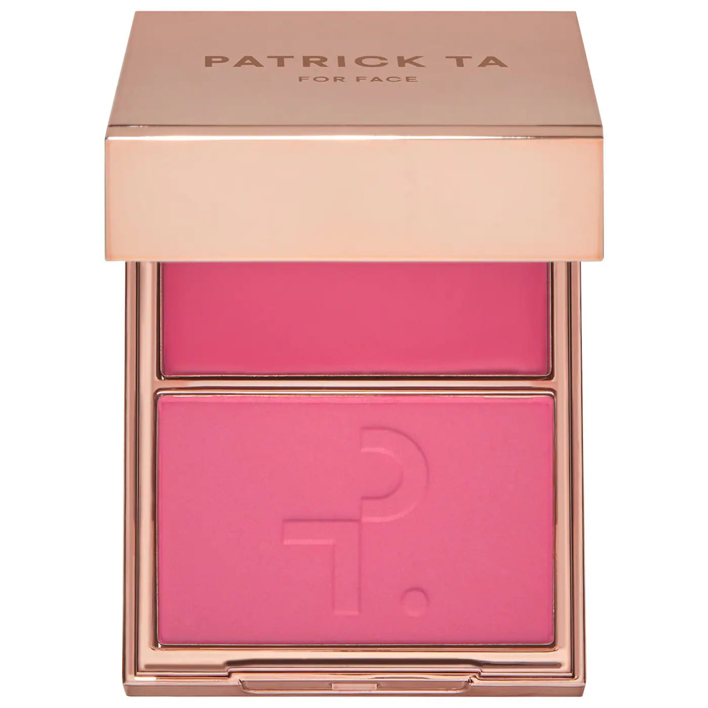 Imagen de Major Headlines Double - Take Crème & Powder Blush Duo original de Patrick Ta Cosmetics, maquillaje tipo Blush, disponible en The Good Girl El Salvador