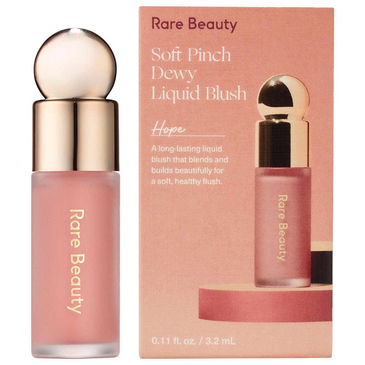 Imagen de Mini Soft Pinch Liquid Blush original de Rare Beauty, maquillaje tipo Blush Líquido, disponible en The Good Girl El Salvador