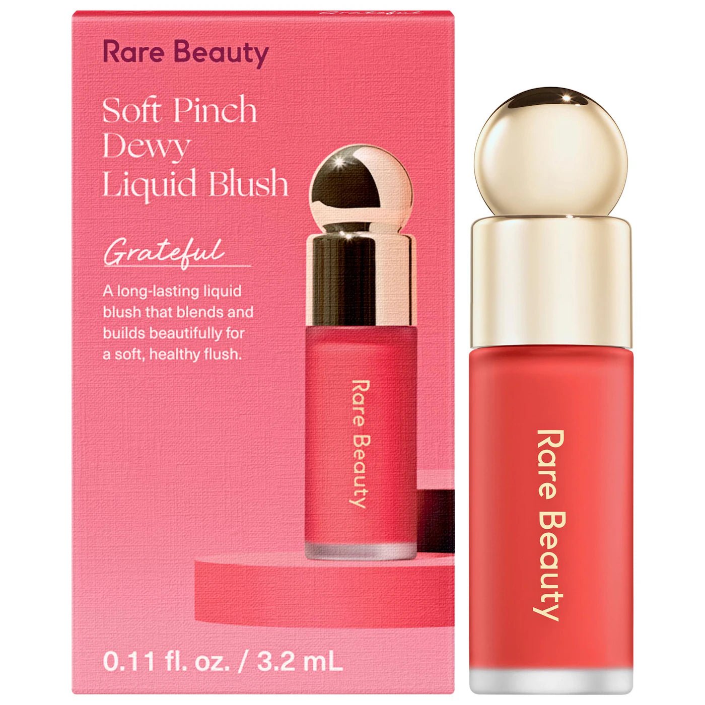Imagen de Mini Soft Pinch Liquid Blush original de Rare Beauty, maquillaje tipo Blush Líquido, disponible en The Good Girl El Salvador