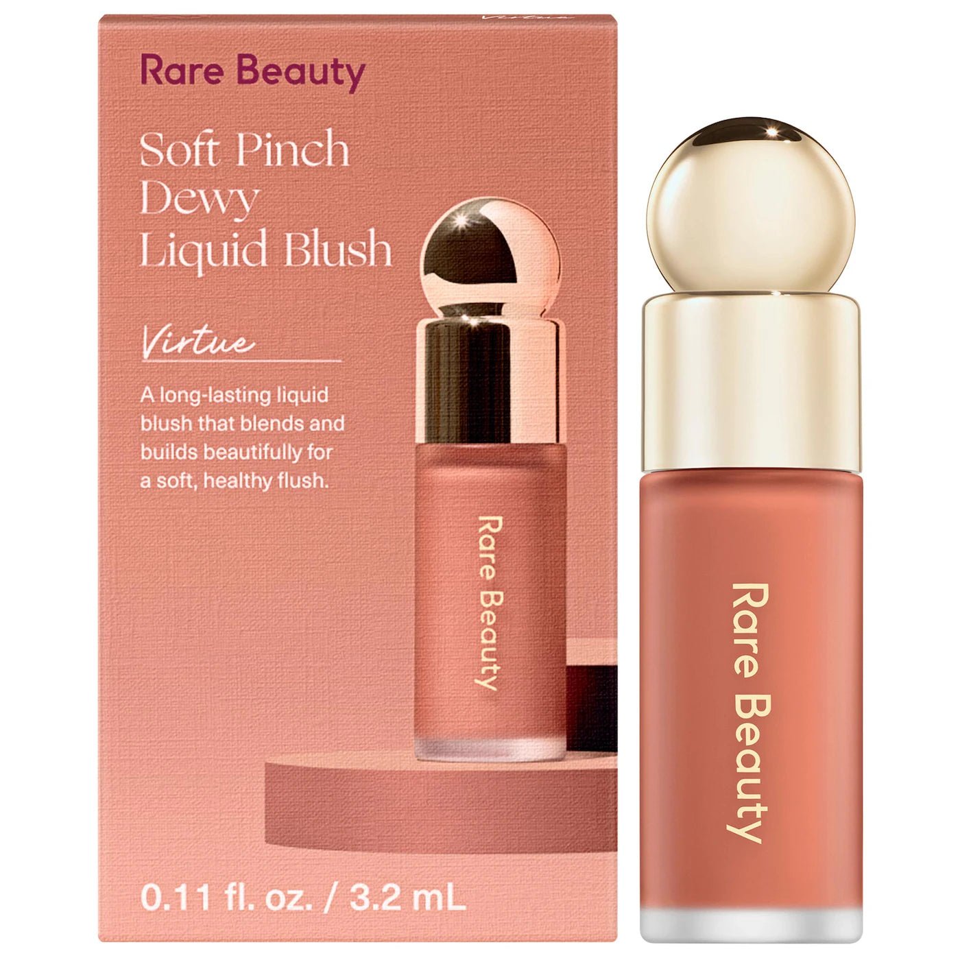 Imagen de Mini Soft Pinch Liquid Blush original de Rare Beauty, maquillaje tipo Blush Líquido, disponible en The Good Girl El Salvador
