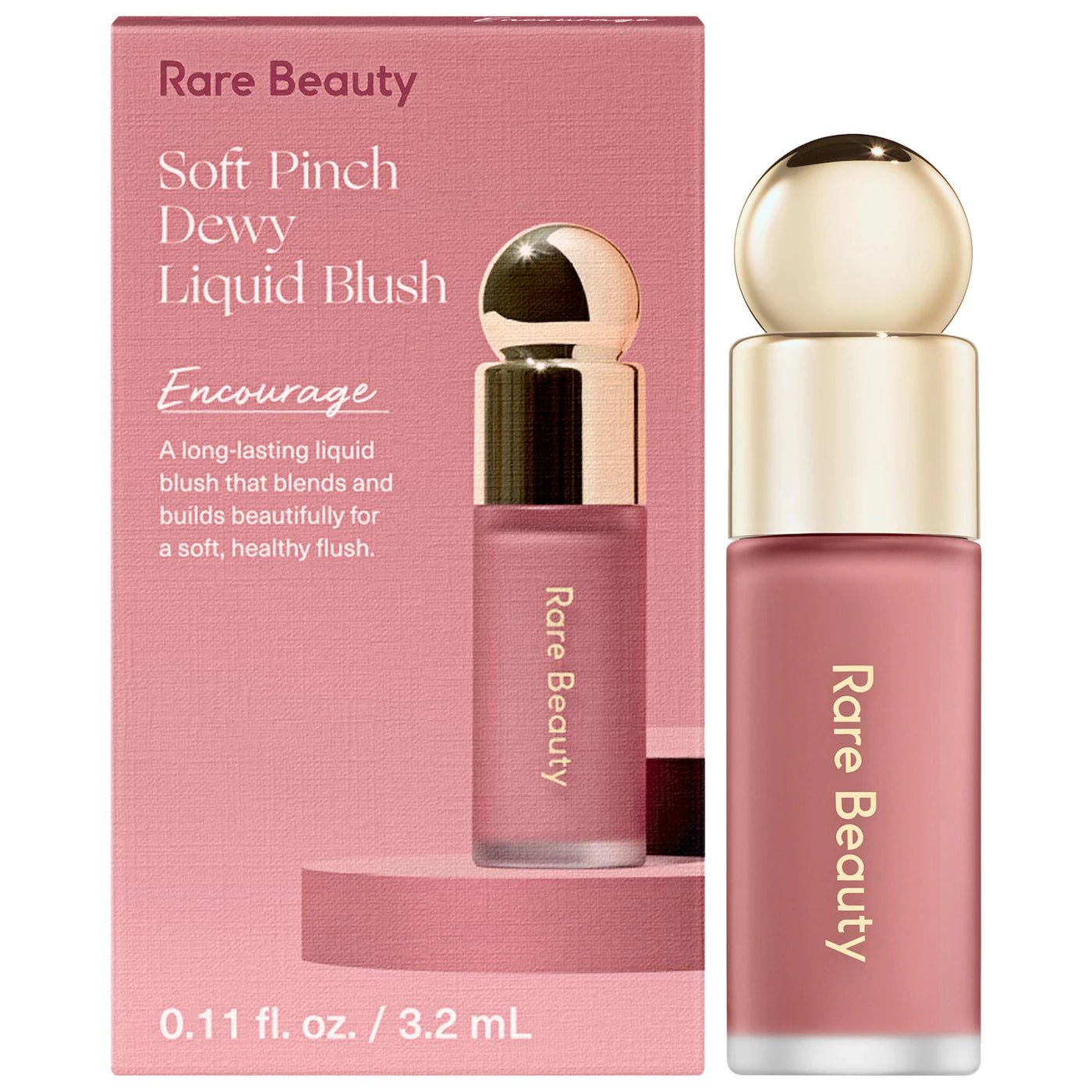 Imagen de Mini Soft Pinch Liquid Blush original de Rare Beauty, maquillaje tipo Blush Líquido, disponible en The Good Girl El Salvador
