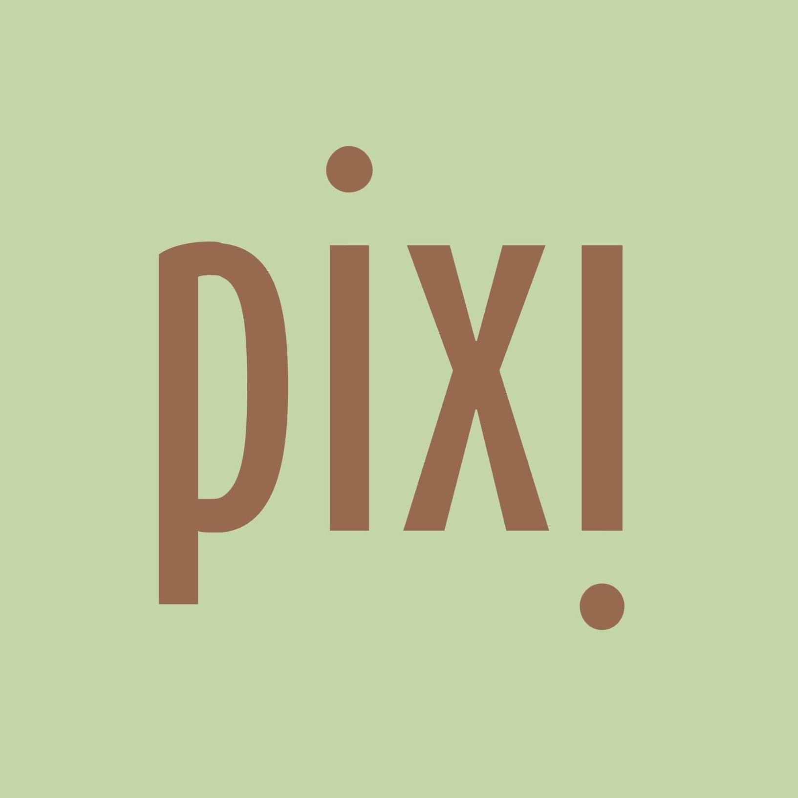 Logo oficial de pixi beauty - Maquillaje original disponible en El Salvador en The Good Girl