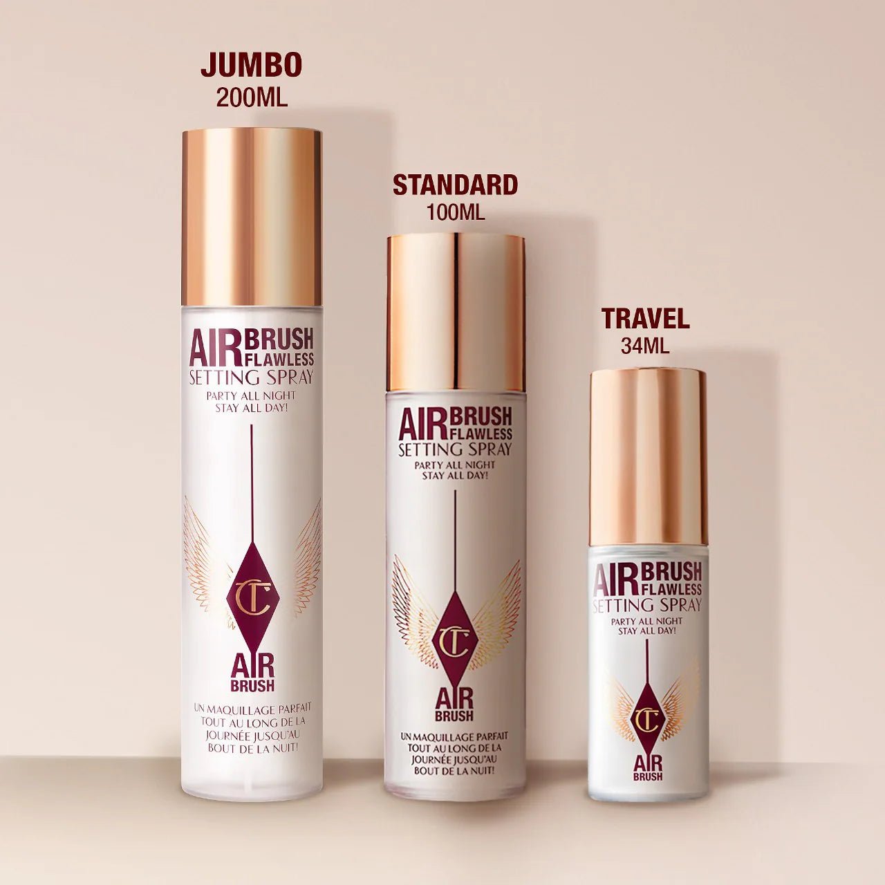 Imagen de Airbrush Flawless Setting Spray original de Charlotte Tilbury, maquillaje tipo Setting Spray, disponible en The Good Girl El Salvador