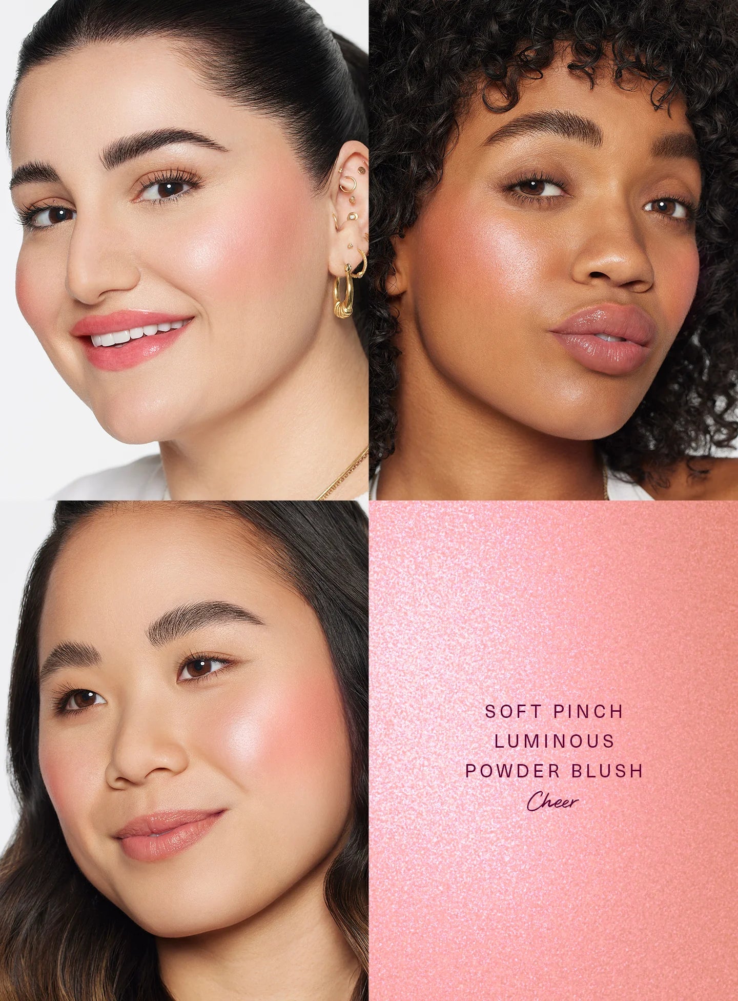 Imagen de Soft Pinch Luminous Powder Blush original de Rare Beauty, maquillaje tipo Blush en polvo, disponible en The Good Girl El Salvador